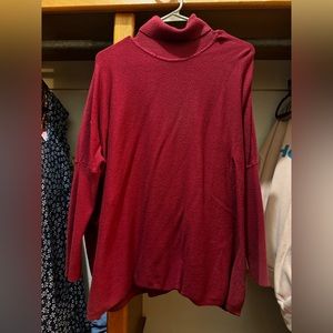 Joseph A red turtleneck sweater, L